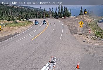 US-40 Berthoud Pass, looking west